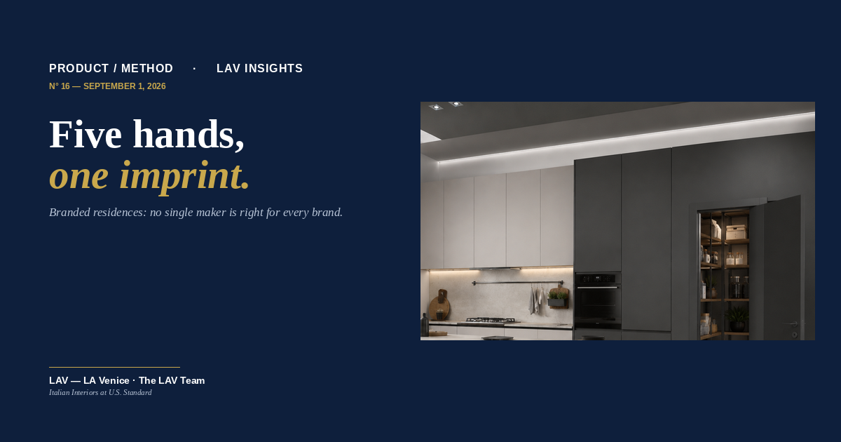 Branded residences: no single maker is right for every brand
