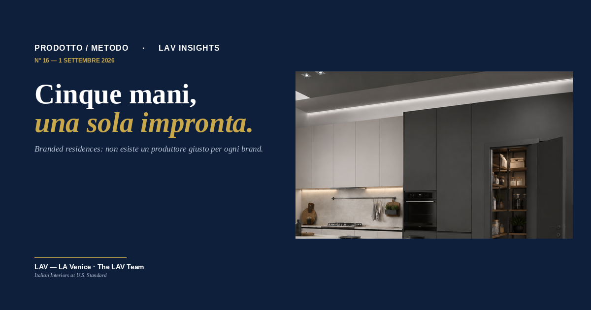 Branded residences: non esiste un produttore giusto per ogni brand